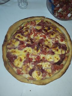 Una foto de Tarta caprese