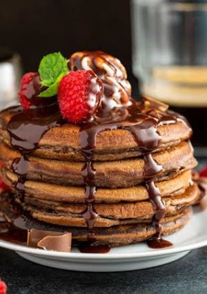 A picture of Chocolate pancakes.