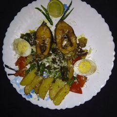 A picture of Fish salad.