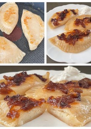 A picture of Potato, Cheese, and Onion Pierogi 🇵🇱.