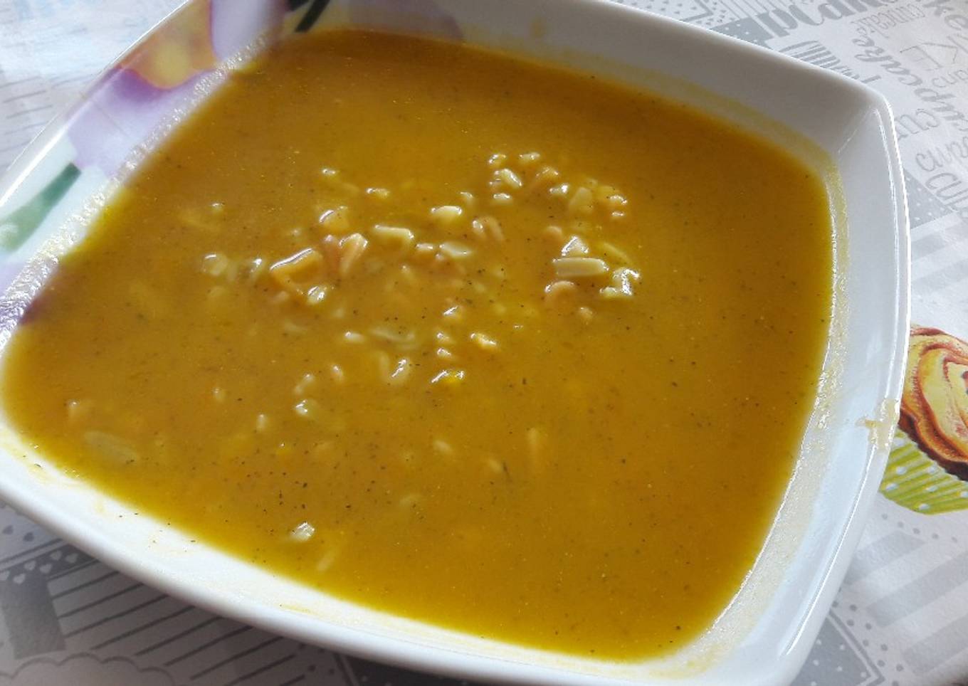 Sopa otoñal de verduras