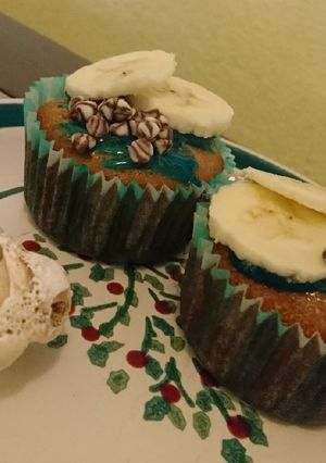 Una foto de Muffins de plátano y nuez 🧁🎆
