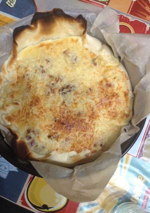 Una foto de Quiche de patata y cebolla