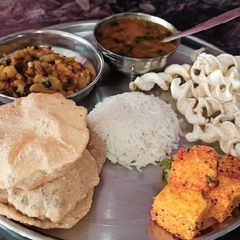 A picture of Vegetarian thali.