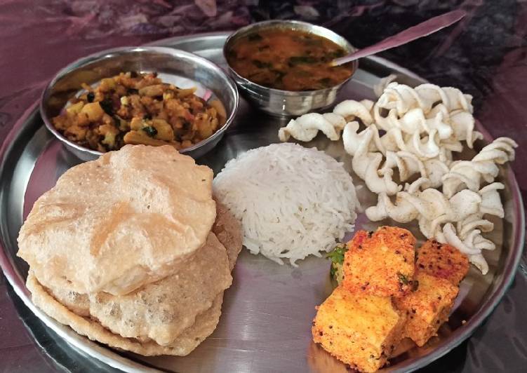 Recipe of Homemade Vegetarian thali