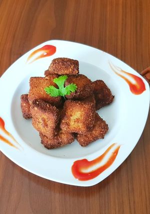A picture of Chicken popcorn | Chicken nuggets.