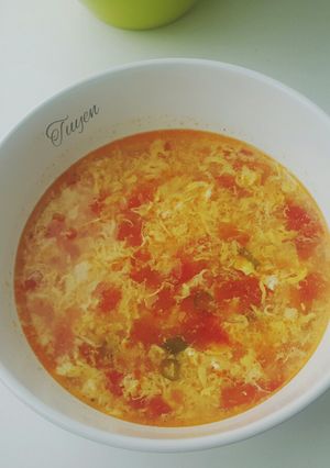 Hình của món Canh cà chua trứng.