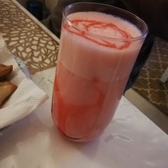 Roohafza lassi A picture of Roohafza lassi.