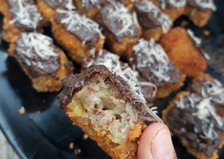 Pisang Nuget coklat keju