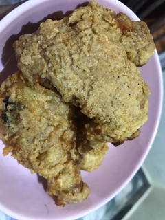 A picture of KFC chicken.