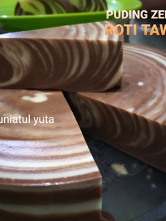 Foto resep Puding Zebra Roti Tawar