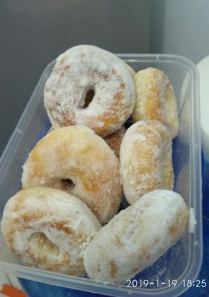 Foto resep Donat ekonomis Empuk Lembut Tanpa Telur