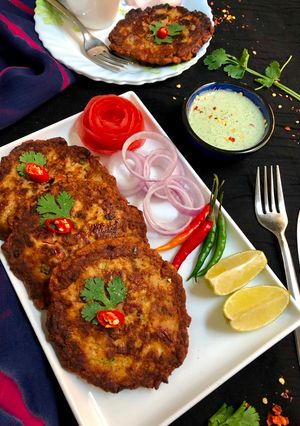 A picture of Chicken Chapli Kebab.