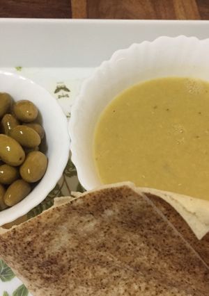 صورة لوصفة شوربة العدس التقليديه