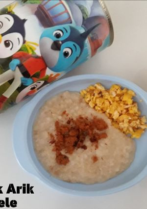 Foto resep Mpasi Oat Telur Orak Arik with Abon Lele