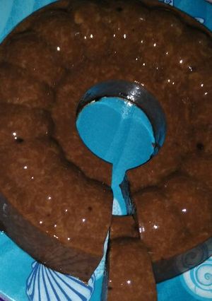 Foto resep Puding roti coklat simple