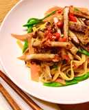 Mì Trộn Nước Tương Tỏi Ớt & Thịt Thăn Heo Ram