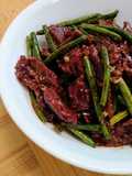 Squeaky beans and beef