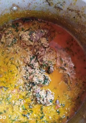 A picture of Egusi soup.