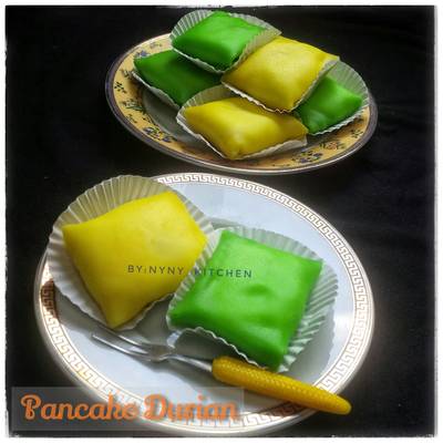 Resep Pancake Durian Kulit Tipis Dan Lembut Oleh Nyny Cooking Cookpad