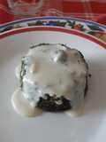 Sformatino di spinacini con fonduta di gorgonzola