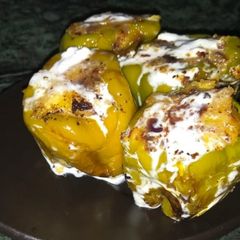 A picture of Stuffed capsicum.
