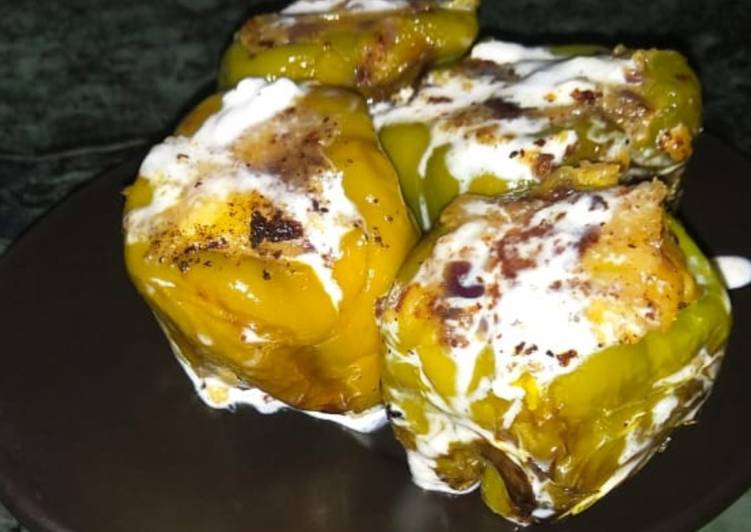 Recipe of Homemade Stuffed capsicum