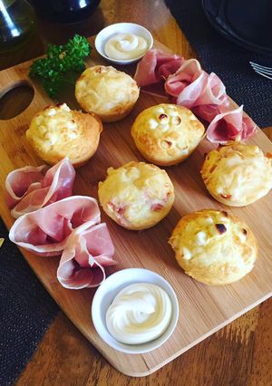 Reggeli, sós muffinok recept fotója