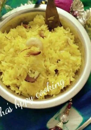 A picture of Meethe Chawal.