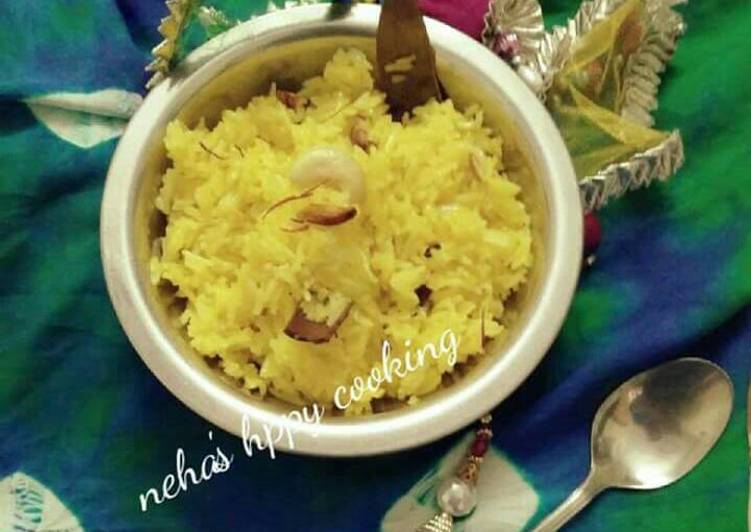 Steps to Prepare Any-night-of-the-week Meethe Chawal