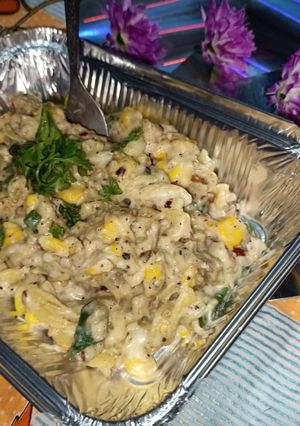 इटालियन व्हाइट सॉस पास्ता (italian white sauce pasta recipe in marathi) रेसिपी चे मुख्य फोटो 