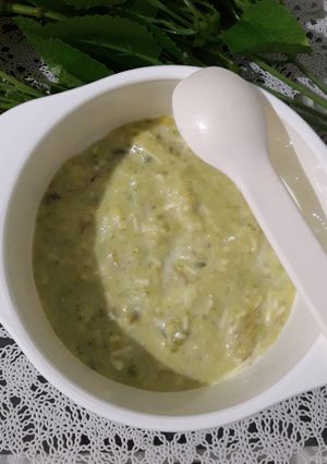 Foto resep Mpasi 8 bulan (bubur roti tawar alpukat)