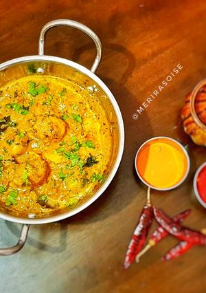 A picture of Kashmiri Dum Aloo.