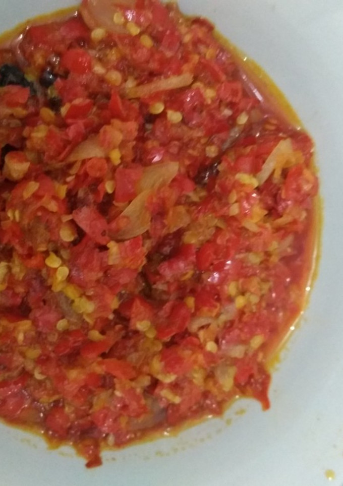 Foto resep Sambalado merah goreng ala kampuang Malalo