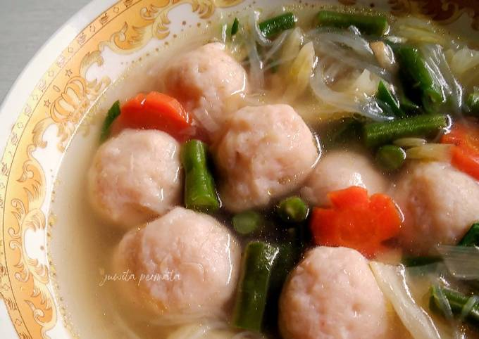 Sup Jadul Vermicelli Bola - bola Udang