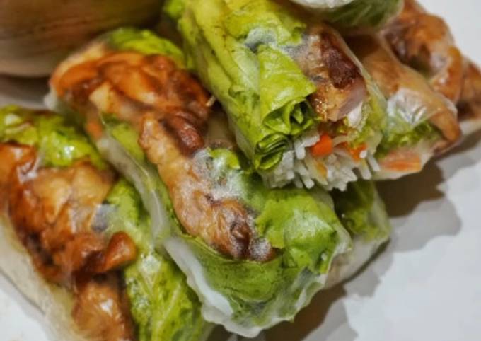 Bagaimana Menyiapkan Lumpia Vietnam Cemilan Sehat (Kreasi Bihun AAA), Enak