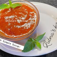 A picture of Peach Simple Syrup:.