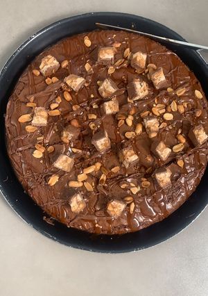 Une photo de Snickers brownie