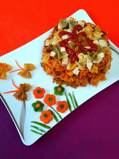 عکسی از دستور پاستا با کالباس خانگی