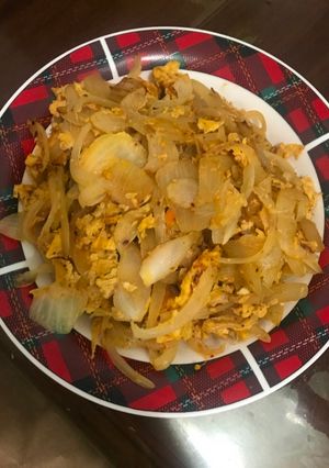 洋蔥炒蛋 的食譜成品照片