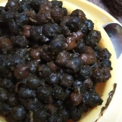 A picture of Masala black Chickpeas.