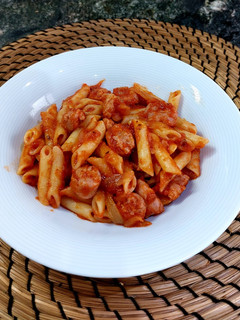 Una foto de Macarrones con longanizas