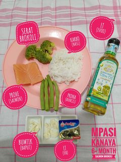 Foto resep MPASI 6 BULAN SALMON BROKOLI (MENU LENGKAP 4 BINTANG)