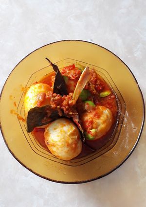 Foto resep Balado telur petai