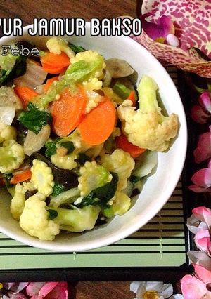 Foto resep Tumis Jamur Sayur Bakso