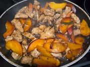 A picture of peach vinegar