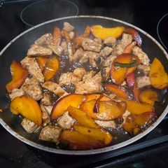 A picture of Jalapeno Peach Pork Bites.
