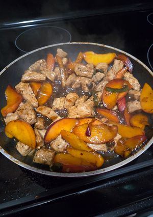 A picture of Jalapeno Peach Pork Bites.