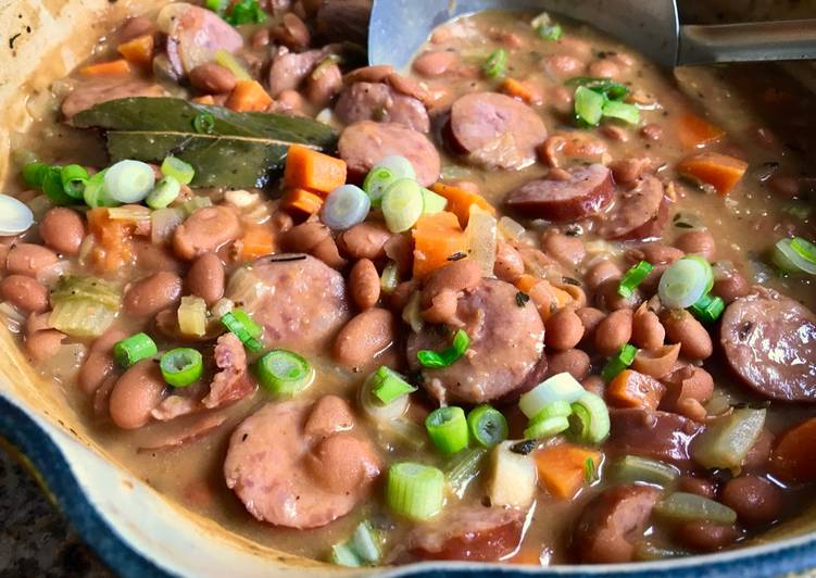 Simple Way to Prepare Award-winning Easy Sausage & Bean Stew