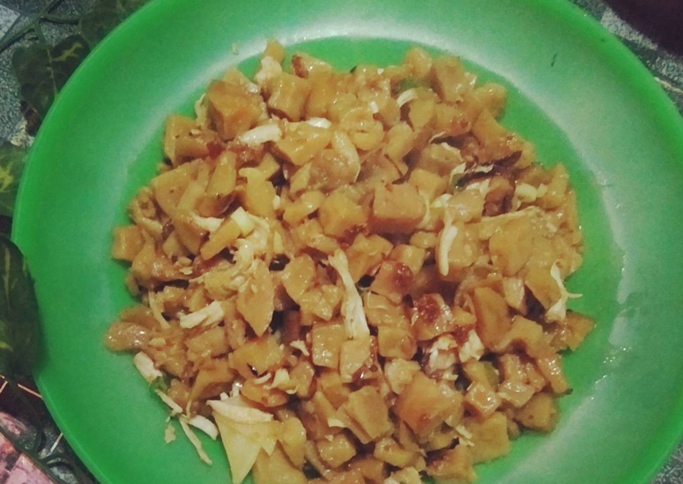 Kentang ayam suwir